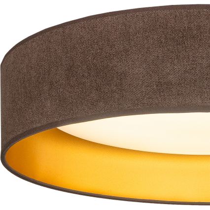 Brilagi - Plafonnier LED VELVET SIMPLE LED/24W/230V 3000K Ø 45 cm marron/doré