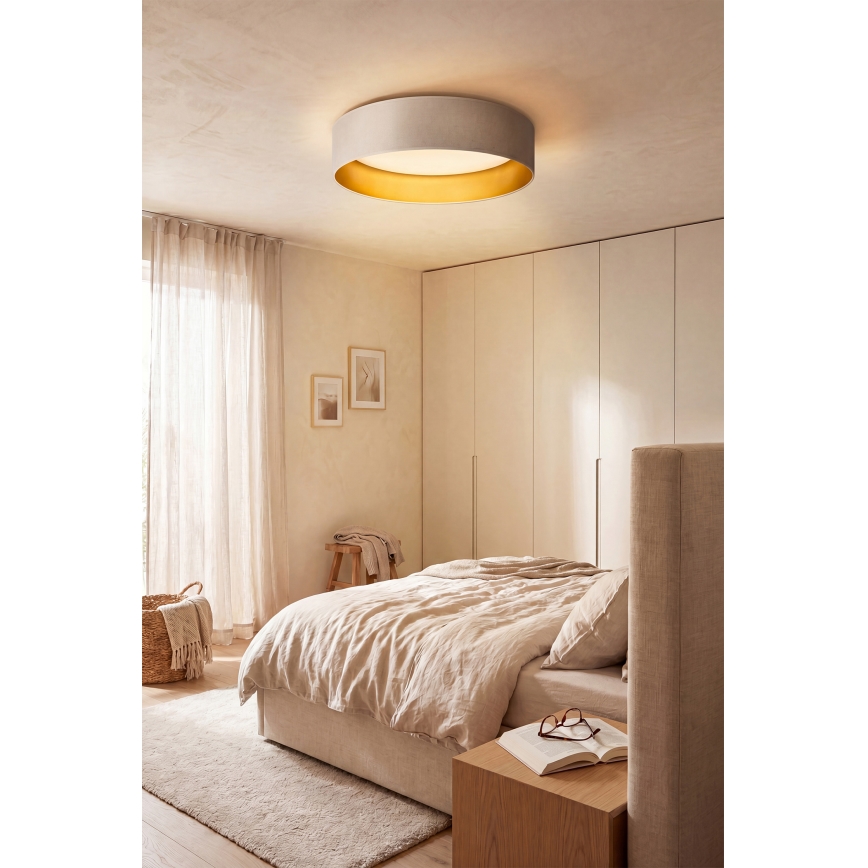 Brilagi - Plafonnier LED VELVET SIMPLE LED/24W/230V 3000K Ø 45 cm crème/doré