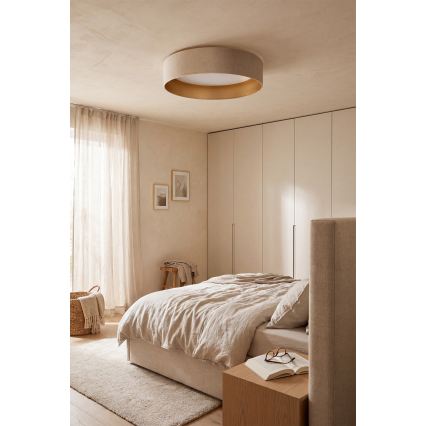 Brilagi - Plafonnier LED VELVET SIMPLE LED/24W/230V 3000K Ø 45 cm crème/doré
