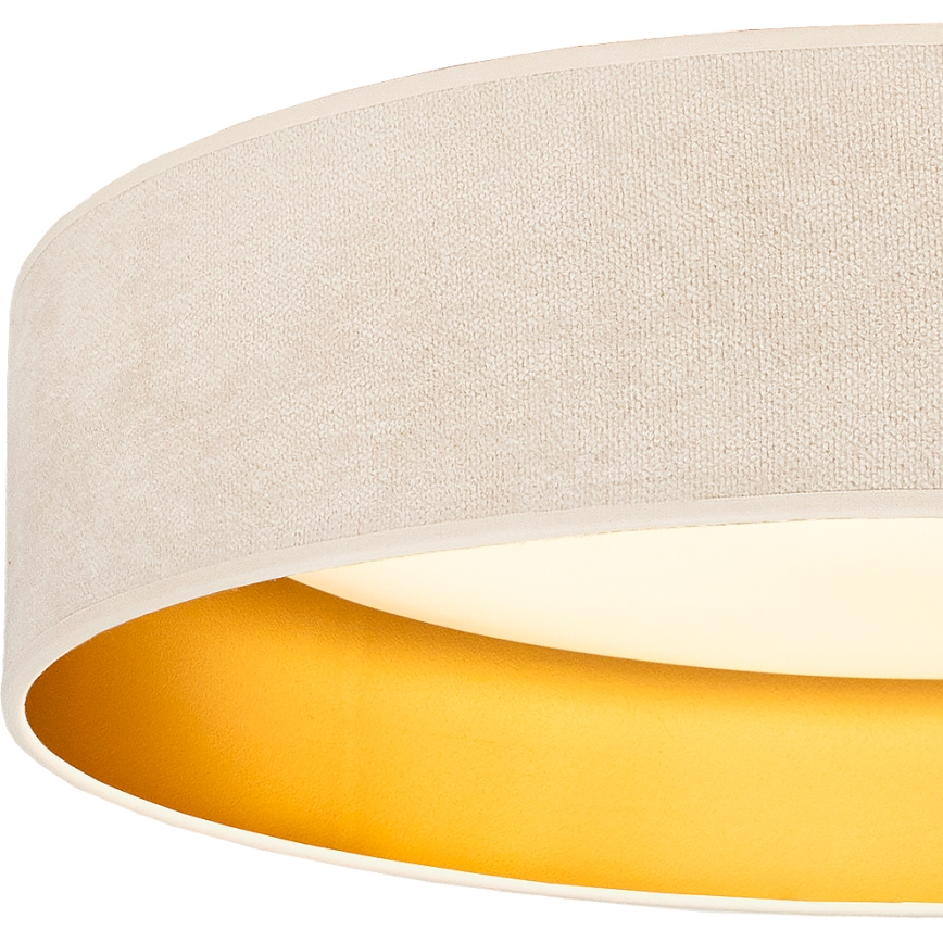 Brilagi - Plafonnier LED VELVET SIMPLE LED/24W/230V 3000K Ø 45 cm crème/doré