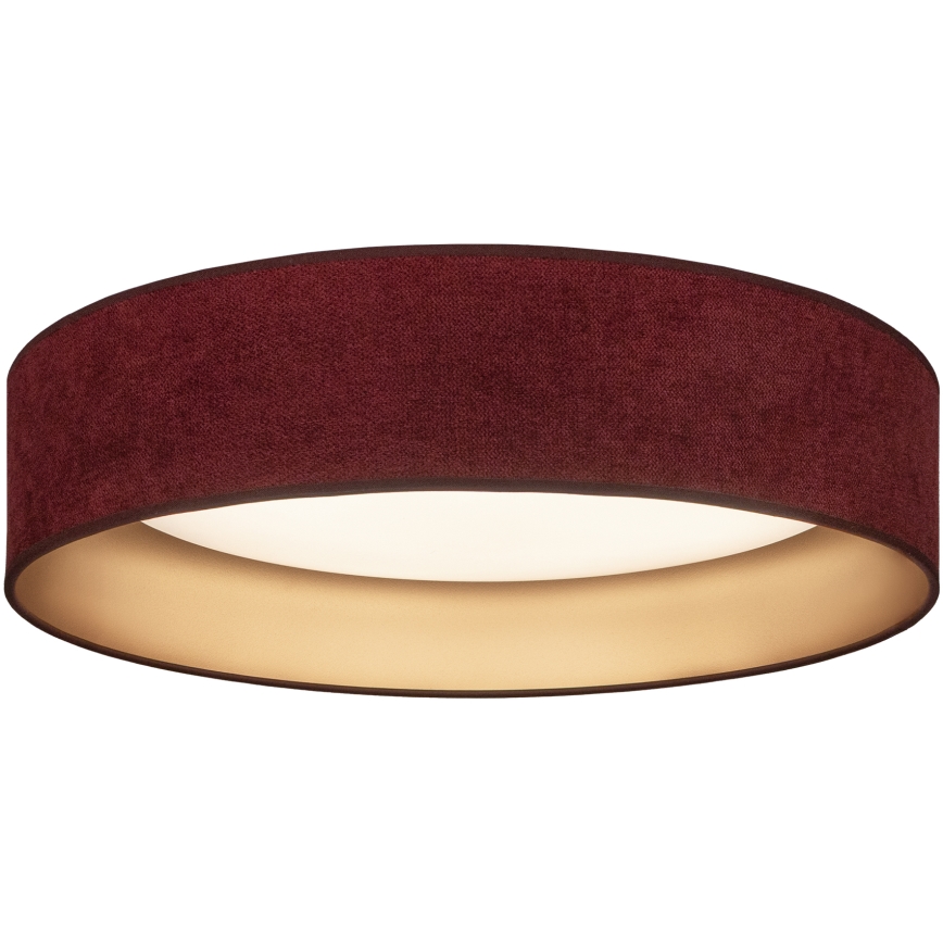 Brilagi - Plafonnier VELVET SIMPLE LED 24 W / 230 V / 4000 K Ø 45 cm bordeaux/doré