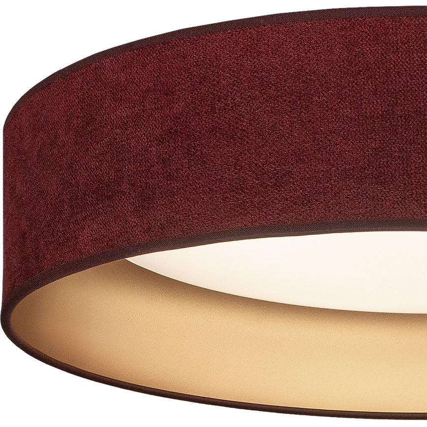 Brilagi - Plafonnier VELVET SIMPLE LED 24 W / 230 V / 4000 K Ø 45 cm bordeaux/doré