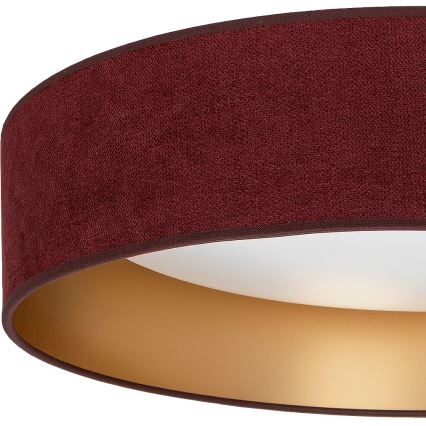 Brilagi - Plafonnier VELVET SIMPLE LED 24 W / 230 V / 4000 K Ø 45 cm bordeaux/doré