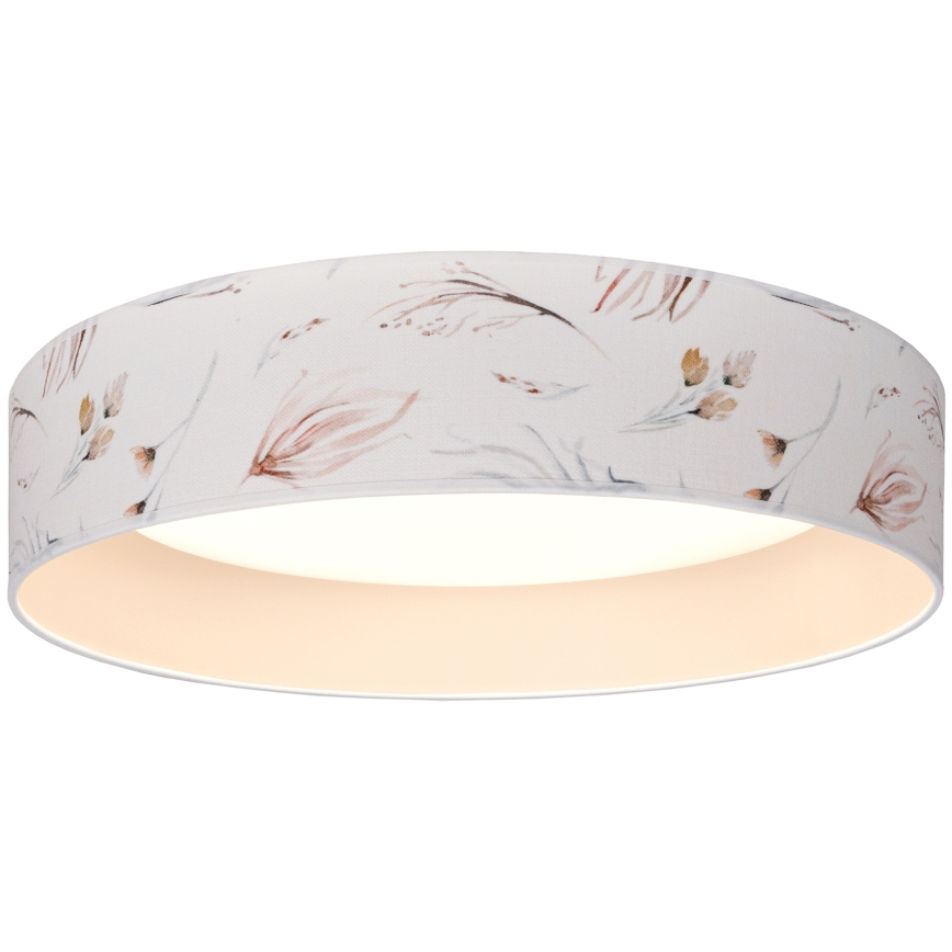 Brilagi - Plafonnier LED VELVET SIMPLE, 36 W, 230 V, 3000 K, Ø 55 cm, blanc à motif floral