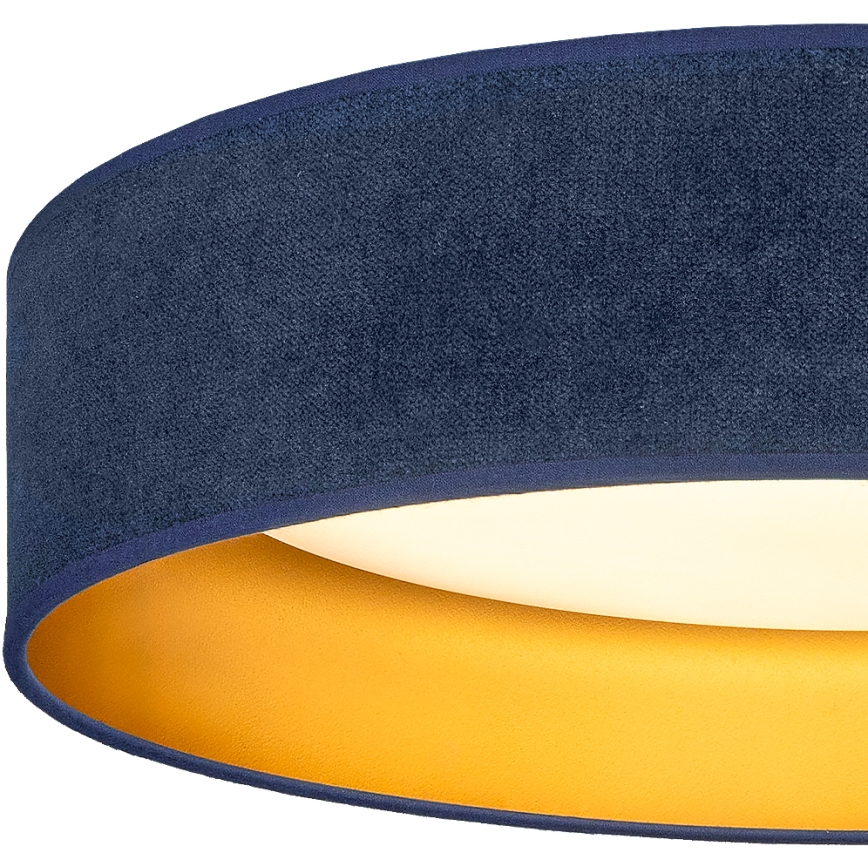 Brilagi - Plafonnier LED VELVET SIMPLE 36W/230V 3000K Ø 55 cm bleu/doré
