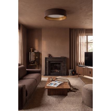 Brilagi - Plafonnier LED VELVET SIMPLE LED/36W/230V 3000K Ø 55 cm marron/doré