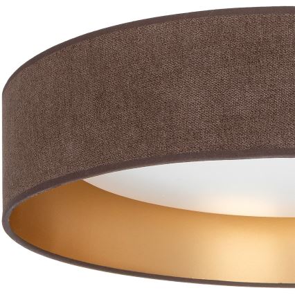 Brilagi - Plafonnier LED VELVET SIMPLE LED/36W/230V 3000K Ø 55 cm marron/doré