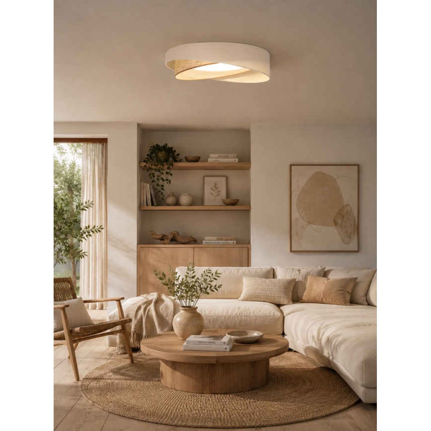 BRILAGI - Plafonnier LED VELVET TWIST LED/24W/230V 4000K Ø 55 cm crème/beige