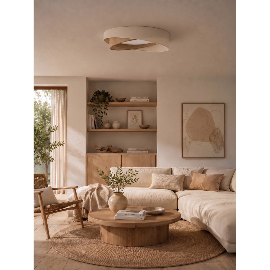 BRILAGI - Plafonnier LED VELVET TWIST LED/24W/230V 4000K Ø 55 cm crème/beige