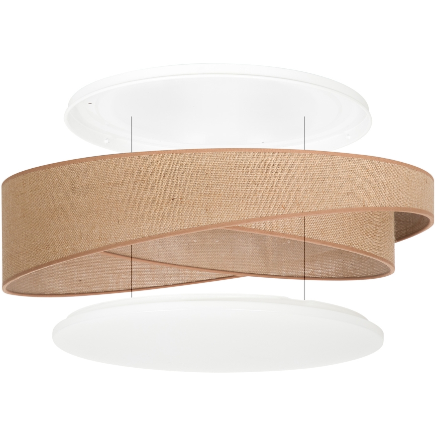 BRILAGI - LED Plafonnier VELVET TWIST LED/24W/230V 4000K Ø 55 cm beige