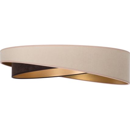 BRILAGI - Plafonnier LED VELVET TWIST LED/24W/230V 4000K Ø 55 cm beige/marron/doré