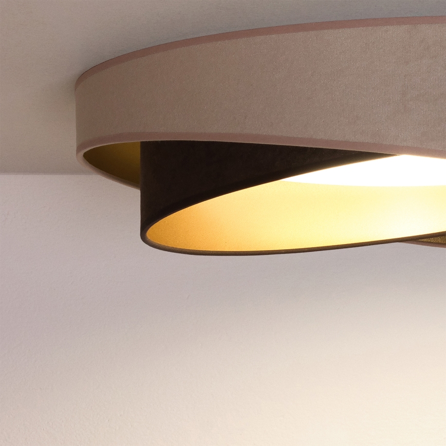 BRILAGI - Plafonnier LED VELVET TWIST LED/24W/230V 4000K Ø 55 cm beige/marron/doré