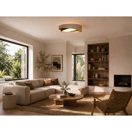 BRILAGI - Plafonnier LED VELVET TWIST LED/24W/230V 4000K Ø 55 cm beige/marron/doré