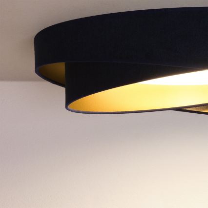 BRILAGI - Plafonnier LED VELVET TWIST LED/24W/230V 4000K Ø 55 cm bleu/doré
