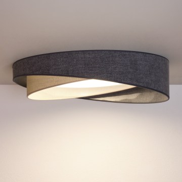 BRILAGI - LED Plafonnier VELVET TWIST LED/24W/230V 4000K Ø 55 cm gris/crème