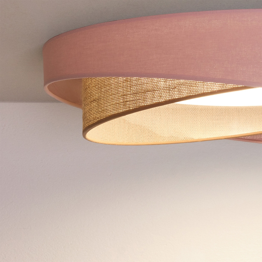 BRILAGI - Plafonnier LED VELVET TWIST LED/24W/230V 4000K Ø 55 cm rose/beige