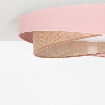 BRILAGI - Plafonnier LED VELVET TWIST LED/24W/230V 4000K Ø 55 cm rose/beige