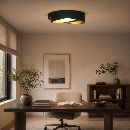 BRILAGI - LED plafonnier VELVET TWIST LED/24W/230V 4000K Ø 55 cm vert/or