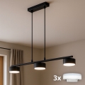 BRILAGI - LED RGB+CCT Lustre dimmable suspendu sur câble MONO 3xGX53/14W/230V 2700-6500K Wi-Fi Tuya noir