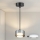 Brilagi - LED RGB+CCT Suspension dimmable sur câble AURA LUX 1xGX53/14W/230V 2700-6500K Wi-Fi Tuya noir/fumé