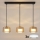Brilagi - LED RGB+CCT Suspension dimmable sur câble AURA LUX 3xGX53/14W/230V 2700-6500K Wi-Fi Tuya noir/or