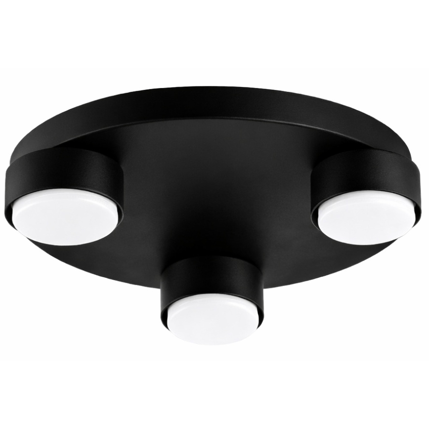Brilagi - Plafonnier LED RGB+CCT dimmable MONO 3xGX53/14W/230V 2700-6500K Wi-Fi Tuya Ø 30 cm noir