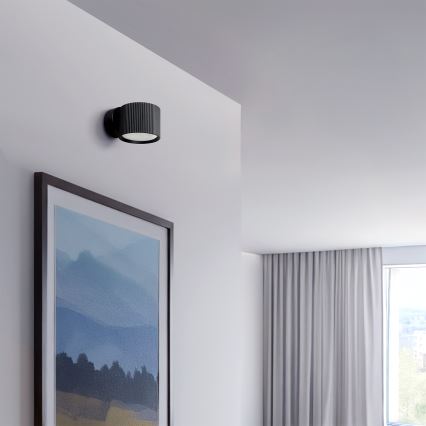 Brilagi - Spot mural LED RGB+CCT dimmable STRIPY 1xGX53/14W/230V 2700-6500K Wi-Fi Tuya noir