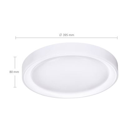 Brilagi - Plafonnier LED RGB dimmable FLOCO LED/30W/230V Ø 39,5 cm 3000-6500K Wi-Fi Tuya + LED/6W + télécommande