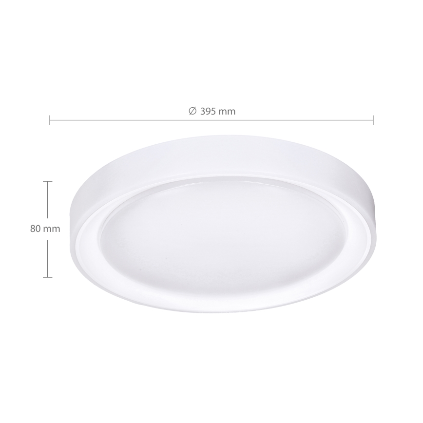 Brilagi - Plafonnier LED RGB dimmable FLOCO LED/30W/230V Ø 39,5 cm 3000-6500K Wi-Fi Tuya + LED/6W + télécommande
