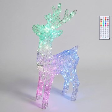 BRILAGI - LED RGBIC Décoration de Noël extérieure LED/6W/230V 60 cm IP44 renne + télécommande