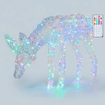 BRILAGI - LED RGBIC Décoration de Noël extérieure LED/6W/230V 90 cm IP44 renne + télécommande
