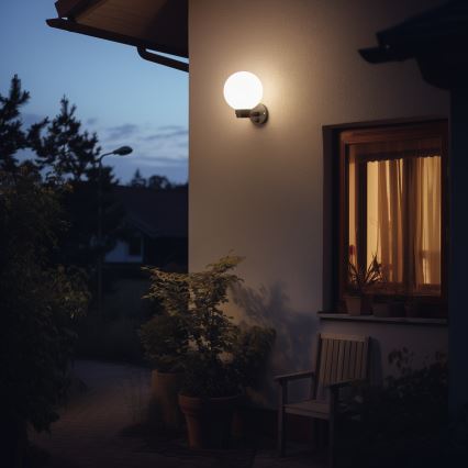 BRILAGI - Applique murale d'extérieur LED RGBW à intensité variable HARBOR 1xE27/12W/230V 2700-6500K IP33 noir/blanc