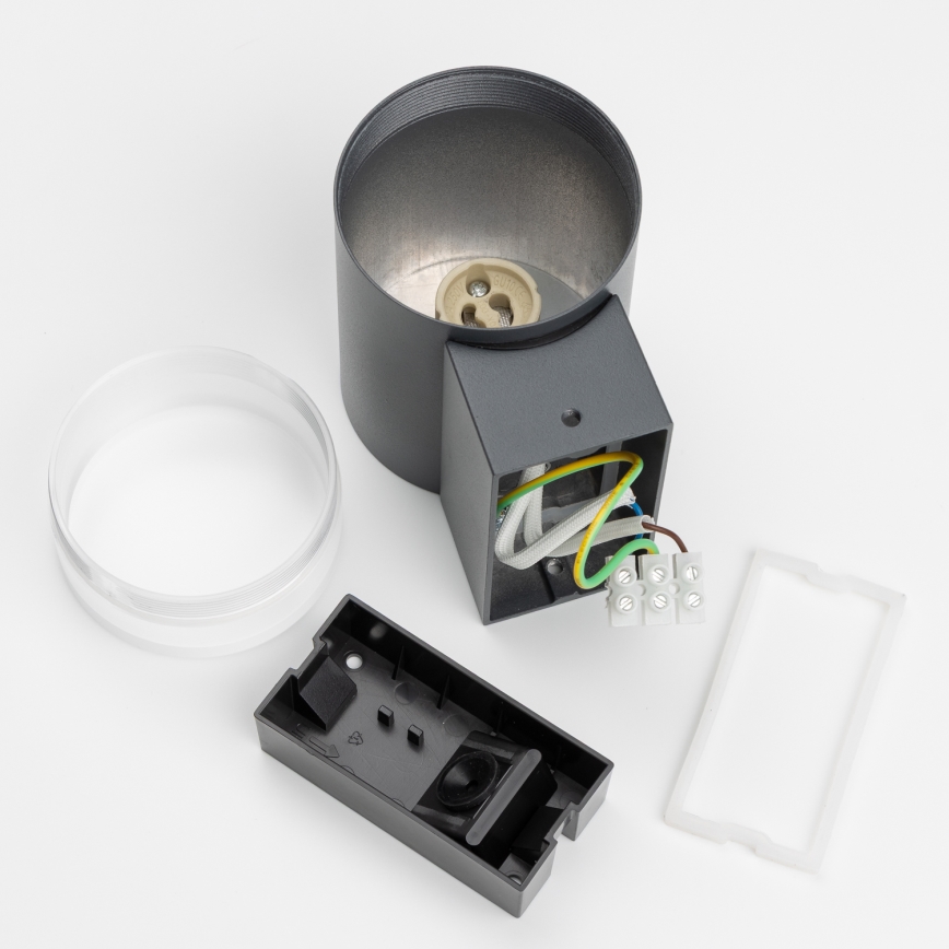 Brilagi - Applique murale d'extérieur LED RGBW dimmable MATERA 1xGU10/6W/230V 3000K IP54 anthracite + télécommande