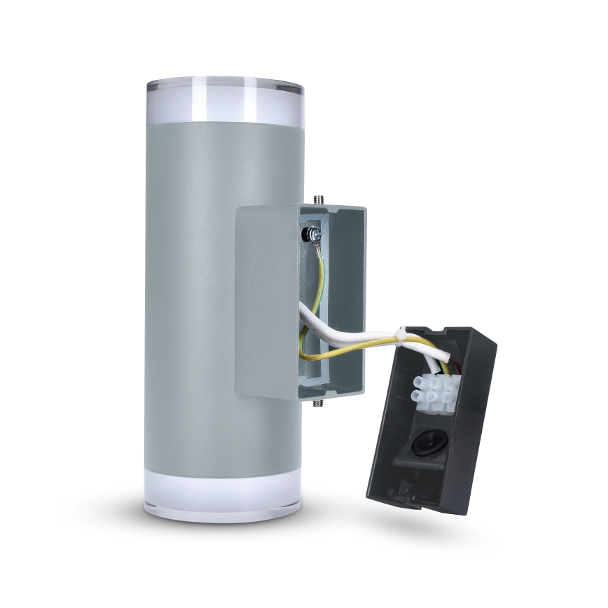 Brilagi - Applique murale LED RGBW dimmable d'extérieur MATERA 2x GU10/4,8W/230V 3000K IP54 gris + télécommande