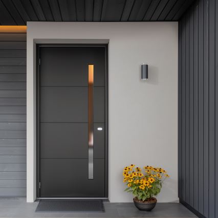 Brilagi - Applique murale d'extérieur LED RGBW dimmable MATERA 2xGU10/6W/230V 3000K IP54 anthracite + télécommande