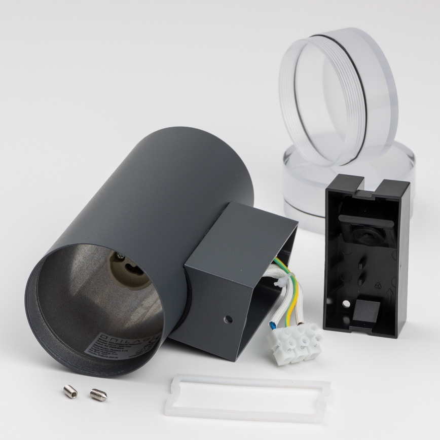 Brilagi - Applique murale d'extérieur LED RGBW dimmable MATERA 2xGU10/6W/230V 3000K IP54 anthracite + télécommande