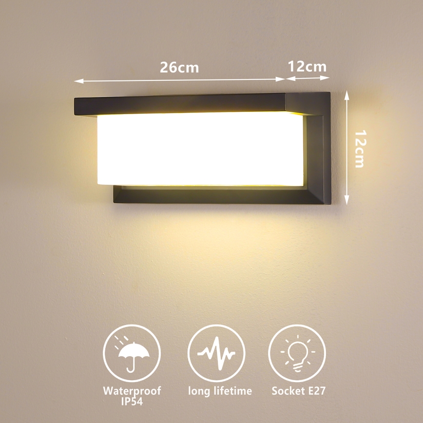 BRILAGI - Applique murale d'extérieur LED RGBW dimmable BRICKY 1xE27/12W/230V 2700-6500K anthracite IP54
