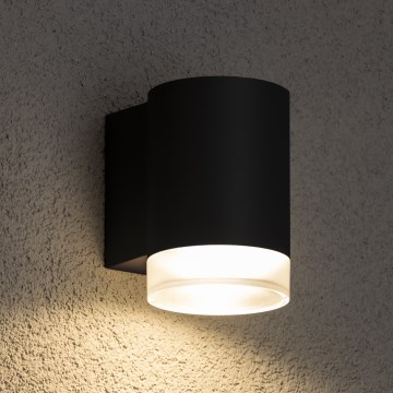 Brilagi - LED RGBW dimmable applique murale d'extérieur MATERA 1xGU10/6W/230V 3000K IP54 noire + télécommande