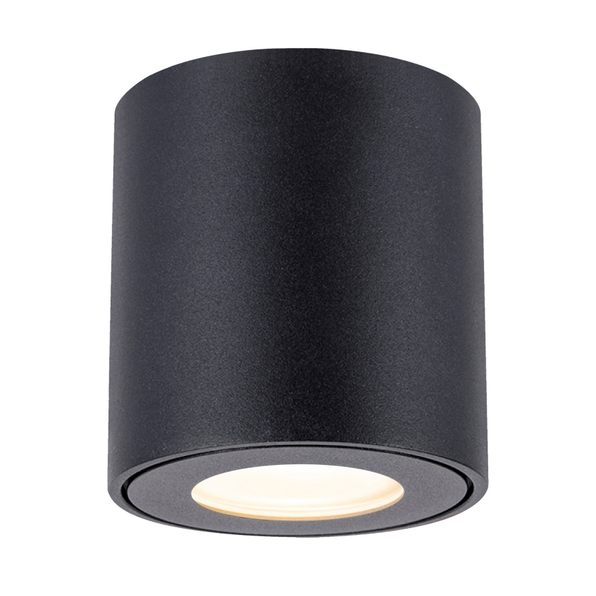 Brilagi - Luminaire de salle de bains LED RGBW dimmable MIA 1xGU10/4,8W/230V 3000K 84x80 mm noir IP54 + télécommande