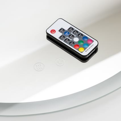 Brilagi - LED RGBW miroir chauffant pour salle de bains CLARA PRO LED/19W/230V Ø 60 cm IP44 CRI 90 à intensité variable + CCT + télécommande