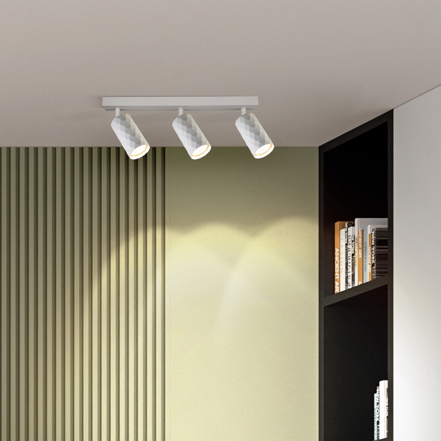 Brilagi - Spot LED RGBW dimmable SELE DIAMANT 3xGU10/4,8W/230V 3000K blanc + télécommande