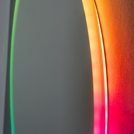 Brilagi - Miroir chauffant LED RGBW pour salle de bains CLARA PRO LED/18,5W/230V Ø 60 cm IP44 CRI 90 dimmable + CCT