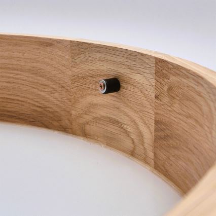 Brilagi - Plafonnier LED RGBW dimmable CARVALHO SLIM 1xE27/15W/230V 2700-6500K Wi-Fi chêne pr. 27 cm