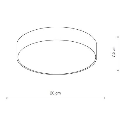 BRILAGI - LED RGBW dimmable plafonnier pour salle de bains CLARE 1xE27/12W/230V 2700-6500K Ø 20 cm IP54 beige