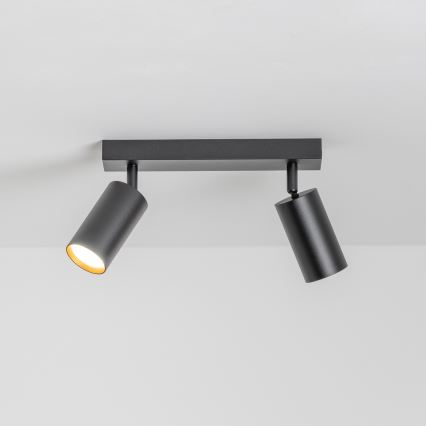 Brilagi - Spot LED RGBW dimmable SELE 2xGU10/4,8W/230V 3000K noir/doré + télécommande