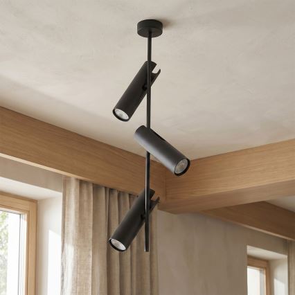 BRILAGI - Lustre LED RGBW dimmable sur tige BRANCH 3xGU10/6,5W/230V 2700-6500K noir