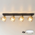 Brilagi - LED Spot AURA LUX 4xGX53/30W/230V noir/doré
