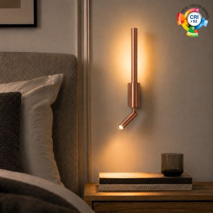 Brilagi - Applique spot LED VIXON LED/3W/230V + LED/5W bronze IRC 90