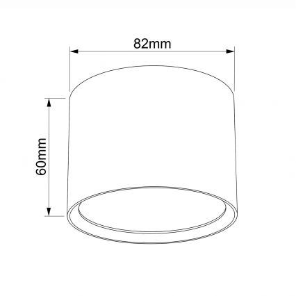 BRILAGI - Spot LED pour salle de bains SMOOTH 1xGX53/15W/230V 60x82 mm doré IP54