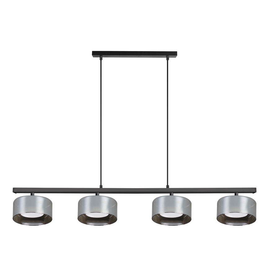 Brilagi - LED Suspension à câble AURA LUX 4xGX53/30W/230V noir/fumé